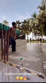 A screengrab of Tiger Shroff's Instagram Stories. A screengrab of Tiger Shroff's Instagram Stories.