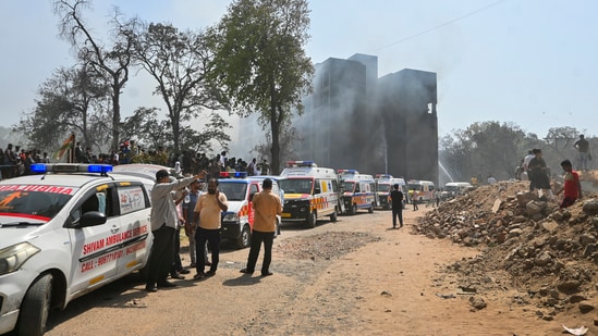 Following the crash, the situation at the Ahmedabad Civil Hospital was reported to be critical. (PTI)