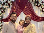 Akeel Nanabawa, his wife Hannaa and their four-year-old daughter Sara (PA Media)
