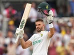 South Africa's Aiden Markram celebrates after scoring a century against Australia in the WTC Final. South Africa's Aiden Markram celebrates after scoring a century against Australia in the WTC Final.