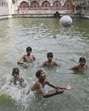 Boys cool themselves in a pond at Hazrat Nizamuddin Baoli on Friday. (Sanjeev Verma/HT Photo) Boys cool themselves in a pond at Hazrat Nizamuddin Baoli on Friday. (Sanjeev Verma/HT Photo)