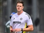 India's bowling coach Morne Morkel attends a practice session