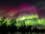 Aurora borealis may be visible across northern U.S. states on June 14.
Lapland/Alexander Kuznetsov/Handout via REUTERS    THIS IMAGE HAS BEEN SUPPLIED BY A THIRD PARTY. MANDATORY CREDIT.