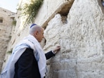 Israeli Prime Minister Benjamin Netanyahu placed the note, "the people shall rise up as a lion", in between the bricks of the Western Wall, Judaism's holiest prayer site,