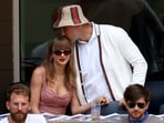 Taylor Swift and Travis Kelce showed up at Game 4 of the Stanley Cup Final. Taylor Swift and Travis Kelce showed up at Game 4 of the Stanley Cup Final.