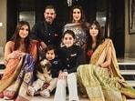 Sanjay Kapur with wife Priya and their kids. Sanjay Kapur with wife Priya and their kids.