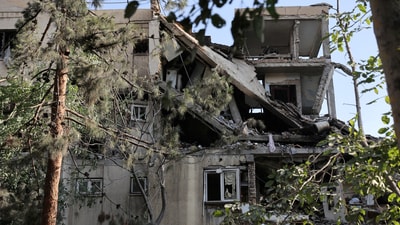 Black smoke was seen rising from some of the affected areas and explosions were reported in Tehran and other parts of western Iran. (Reuters)