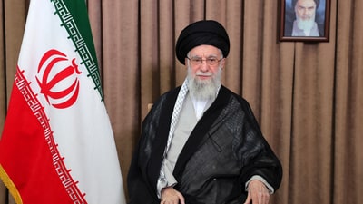 Iran's Supreme Leader Ayatollah Ali Khamenei warned Israel in a televised message following the strikes in Tehran (via REUTERS)