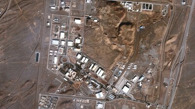 Iran's Atomic Energy Organisation said in a statement that parts of the Natanz (in picture) nuclear enrichment facility were damaged during the Israeli strikes (Reuters)