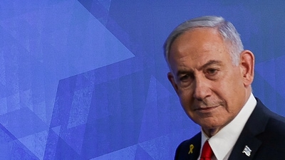Israeli Prime Minister Benjamin Netanyahu walks after a press conference. (REUTERS file)