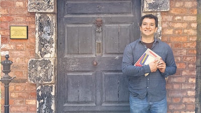 Josh Newman, a staff member of the James Joyce Centre. (HT Photo) Josh Newman, a staff member of the James Joyce Centre. (HT Photo)