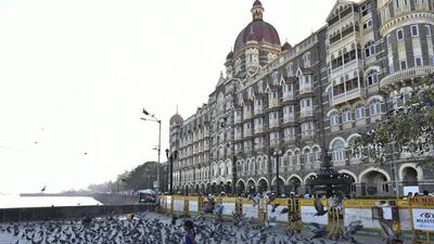 Mumbai, India - January 27, 2016: Kids playing with pigeons at Gateway of India, near Taj Mahal Palace Hotel in Mumbai, India, on Wednesday, January 27, 2016. (Photo by Aalok Soni/ Hindustan Times) (Hindustan Times) Mumbai, India - January 27, 2016: Kids playing with pigeons at Gateway of India, near Taj Mahal Palace Hotel in Mumbai, India, on Wednesday, January 27, 2016. (Photo by Aalok Soni/ Hindustan Times) (Hindustan Times)
