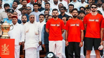 Robin Uthappa has weighed in on the issue, saying RCB's trophy win would always be marred by the loss of lives. (PTI) Robin Uthappa has weighed in on the issue, saying RCB's trophy win would always be marred by the loss of lives. (PTI)
