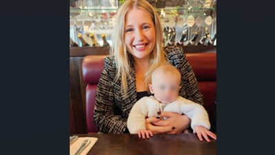 A CEO’s post went viral after she was turned away from London event for bringing her baby. (Facebook/Davina Schonle Official ) A CEO’s post went viral after she was turned away from London event for bringing her baby. (Facebook/Davina Schonle Official )