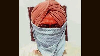 The accused Jatinder Singh after his arrest in Ludhiana. (HT Photo)