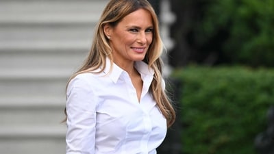 US First Lady Melania Trump attends the Congressional Picnic on the South Lawn of the White House in Washington, DC, on June 12, 2025. (Photo by SAUL LOEB / AFP) (AFP) US First Lady Melania Trump attends the Congressional Picnic on the South Lawn of the White House in Washington, DC, on June 12, 2025. (Photo by SAUL LOEB / AFP) (AFP)