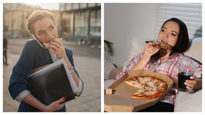 From eating whatever you can during the commute to work to bingeing on pizza on weekend nights, the weekly surprise you give your gut is dangerous. (Shutterstock)
