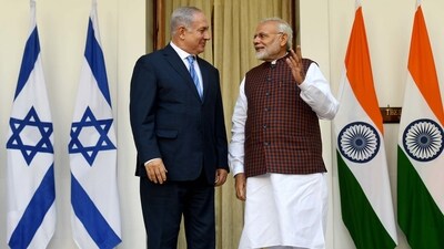 PM Modi said he shared with Netanyahu 'India's concerns and emphasised the need for early restoration of peace and stability in the region'. (X/@netanyahu) PM Modi said he shared with Netanyahu 'India's concerns and emphasised the need for early restoration of peace and stability in the region'. (X/@netanyahu)