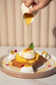 Coconut Mango French Toast at Litchi.