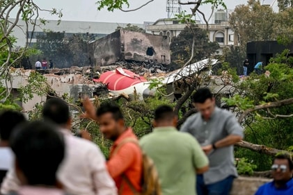 Debris of Air India flight 171 is pictured after it crashed in a residential area near the airport in Ahmedabad. (AFP) Debris of Air India flight 171 is pictured after it crashed in a residential area near the airport in Ahmedabad. (AFP)