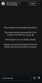 Vikrant's Insta Story Vikrant's Insta Story