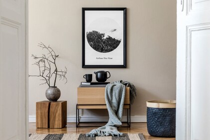 By matching the aesthetic, the art pops out more. (Shutterstock) By matching the aesthetic, the art pops out more. (Shutterstock)