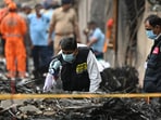 In Ahmedabad, forensic experts searching for evidence at Air India Plane crash site. More than 240 people lost their lives when an Air India flight bound for London crashed just moments after taking off from Ahmedabad Airport. In Ahmedabad, forensic experts searching for evidence at Air India Plane crash site. More than 240 people lost their lives when an Air India flight bound for London crashed just moments after taking off from Ahmedabad Airport.