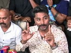 Govind, brother of Sonam Raghuvanshi speaks to the media on Raja Raghuvanshi murder case, in Indore on Wednesday. Govind, brother of Sonam Raghuvanshi speaks to the media on Raja Raghuvanshi murder case, in Indore on Wednesday.