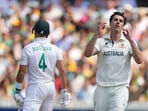 Pat Cummins reacts during Australia's bowling effort against South Africa. Aiden Markram scored 136 to guide the Proteas home. Pat Cummins reacts during Australia's bowling effort against South Africa. Aiden Markram scored 136 to guide the Proteas home.