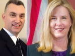 Vance Luther Boelter (L) is accused of fatally shooting Minnesota lawmaker Melissa Hortman (R) at her home. 