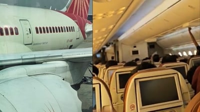 Akash Vatsa also shared videos from inside the Air India Delhi-Ahmedabad flight. (X/@akku92) Akash Vatsa also shared videos from inside the Air India Delhi-Ahmedabad flight. (X/@akku92)