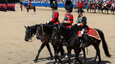Britain's Princess Anne attends the Trooping the Colour parade which honours King Charles on his official birthday, in London, Britain, June 14, 2025. REUTERS/Isabel Infantes (REUTERS)