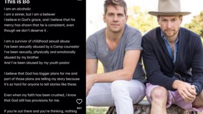 Bo Rinehart has accused his brother Bear Rinehart of sexual abuse. (X)