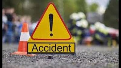 Following the crash, the truck driver fled. Police said they are scanning CCTV footage to trace the vehicle and identify the driver. (Sourced)