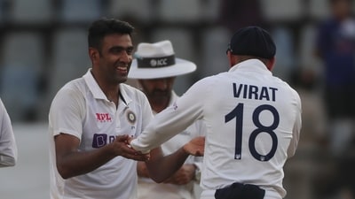 India's Ravichandaran Ashwin, left, shares a light moment with Virat Kohli (AP) India's Ravichandaran Ashwin, left, shares a light moment with Virat Kohli (AP)