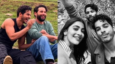 Pooja Hedge, Ishaan Khatter and Siddhant Chaturvedi chill in Manali. Pooja Hedge, Ishaan Khatter and Siddhant Chaturvedi chill in Manali.