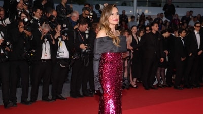 Mariska Hartigay during her recent appearance in Cannes. (AFP) Mariska Hartigay during her recent appearance in Cannes. (AFP)