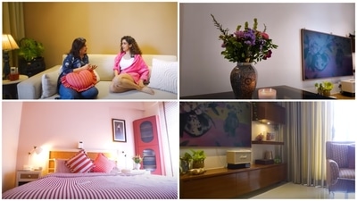 Here's a virtual tour of actor Sanya Malhotra's Mumbai home. (YouTube/ Farah Khan) Here's a virtual tour of actor Sanya Malhotra's Mumbai home. (YouTube/ Farah Khan)