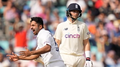 Shardul Thakur celebrates (AP) Shardul Thakur celebrates (AP)