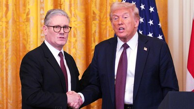 UK PM Keir Starmer met US President Donald Trump at the White House. (AP file) UK PM Keir Starmer met US President Donald Trump at the White House. (AP file)