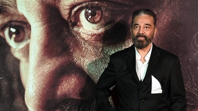 Kamal Haasan faced backlash for his comment on the Kannada language at a promotional event for Thug Life. (Photo by SUJIT JAISWAL / AFP) (AFP) Kamal Haasan faced backlash for his comment on the Kannada language at a promotional event for Thug Life. (Photo by SUJIT JAISWAL / AFP) (AFP)
