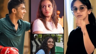 Alappuzha Gymkhana actors Naslen, Nanda Nishanth, Noila Francy, Anagha Ravi