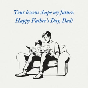 Make Father's Day 2025 special for your dad by sharing a sweet message with him. (Made using Canva)