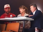 Taylor Swift surprises fans at Stanley Cup Finals, seated with Wayne Gretzky, a Trump supporter. (Photo by Mike Carlson / GETTY IMAGES NORTH AMERICA / Getty Images via AFP) Taylor Swift surprises fans at Stanley Cup Finals, seated with Wayne Gretzky, a Trump supporter. (Photo by Mike Carlson / GETTY IMAGES NORTH AMERICA / Getty Images via AFP)