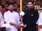 Allu Arjun received the Best Actor award from Telangana CM Revanth Reddy for Pushpa. 