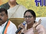 Delhi chief minister Rekha Gupta, (left) BJP candidate Jiwan Gupta along with other BJP leaders addressing the media persons in Ludhiana on Sunday. (Gurpreet Singh/HT Pgoto) Delhi chief minister Rekha Gupta, (left) BJP candidate Jiwan Gupta along with other BJP leaders addressing the media persons in Ludhiana on Sunday. (Gurpreet Singh/HT Pgoto)
