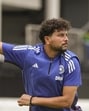 Kuldeep Yadav during a practice session ahead of the Test series against England. (BCCI) Kuldeep Yadav during a practice session ahead of the Test series against England. (BCCI)