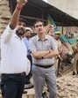 Operations continued through the evening as officials searched through the remains of the collapsed structure. (HT Photo) Operations continued through the evening as officials searched through the remains of the collapsed structure. (HT Photo)