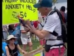 No Kings Protests included slogans against Trump's policies and featured puppets and balloons, highlighting discontent with democracy and immigration issues. No Kings Protests included slogans against Trump's policies and featured puppets and balloons, highlighting discontent with democracy and immigration issues.