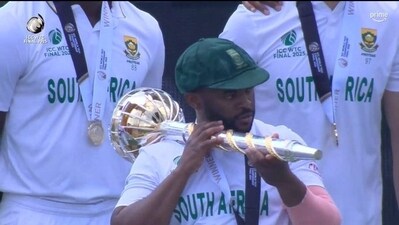 Temba Bavuma's celebration sent internet wild Temba Bavuma's celebration sent internet wild